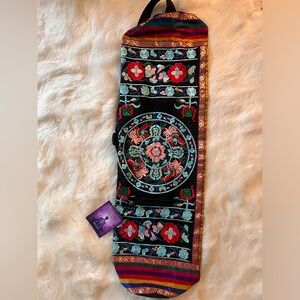 Embroidered Yoga mat bag